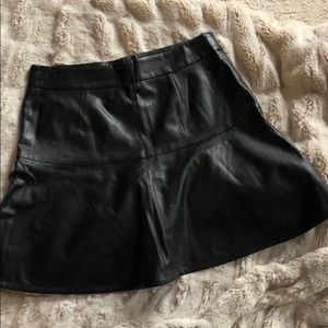 Faux leather skirt